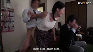 Old Japanese Mom Gets Caught By Stepson While Cleaning - XXXBP