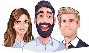 Cartoon Yourself Custom Hand Drawn Digital Portrait Avatars Batman caricature with birthday girl.