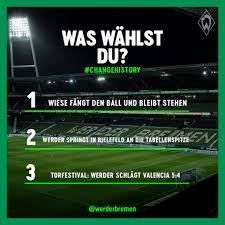 Werder bremen und hannover 96 trennen sich am ersten spieltag in der 2. Sv Werder Bremen Ihr Habt Diese Momente Bestimmt Auch Noch Klar Vor Augen Stellt Euch Vor Ihr Konntet Den Lauf Der Geschichte Andern Welchen Der Drei Punkte Wurdet Ihr Wahlen