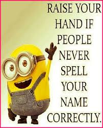 Raise Your Hand If People Never Spell Your Name Correctly Raise Your Hand Funny Puns Spell Your Name