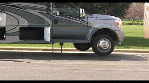 Maybe you would like to learn more about one of these? Lci Ultra Level Hydraulic Leveling System With Air Dump Lever On Thor Diesel Motorhomes Youtube