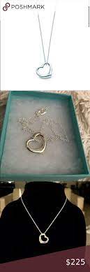 Nwot Tiffany Elsa Peretti Open Heart Necklace Silver Heart Pendant Heart Necklace Tiffany Open Heart Necklace