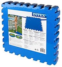 Intex 29081 Protecteur De Sol Pour Piscine 8 Pieces 50 X 50 X 1 Cm Amazon Fr Jardin