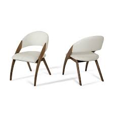 Homeroots Valerie Contemporary Faux Leather Parsons Chair Wood Frame Lowes Com In 2020 Midcentury Modern Dining Chairs Dining Chairs Cream Dining Chairs