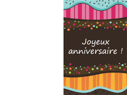 Cartes d'anniversaire modèles microsoft word. Carte D Anniversaire Pois Et Rayures Enfants Mi Plie