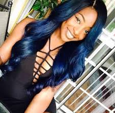 I like this kind of hair color because you can make it libitum as you like. Blue Ombre Hair Weave Novocom Top