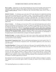 The process of obtaining your nascar license can be a quick and easy one. Information For Fia License Applicants How To Apply The