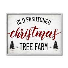 There are more than 1,400 christmas tree farms in the commonwealth. Stupell Industries Red Christmas Rustic Tree Farm Sign Framed Wall Art Overstock 32077506