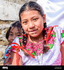 Guatemalan children traditional dress hi-res stock photography and images