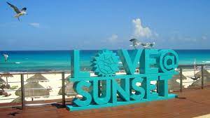 Our Lovely Sunset Sign At The Sunset Royal Nuestro Parador Fotografico En El Sunset Royal Our Wedding Neon Signs Beautiful Hotels