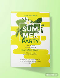Invitation cards are the documents that are sent out either by the host or the organizer of a party. Free 21 Summer Party Invitation Designs Examples In Publisher Word Photoshop Illustrator Indesign Pages Examples