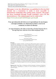 This page contains past examination papers for sec subjects sorted by year of examination. Pdf An Approximation To The Effect On Learning A Foreign Language Due To Through Big Data Collection From Online Language Exams Google Translation Of Spanish Version