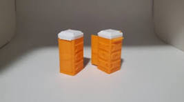 2 pack* 1:50 Scale Porta-Potty Diorama Accessory Orange with ...