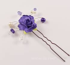 Cadbury Purple Hair Pin Bridesmaids Hair Accessories Rose Etsy Bridesmaid Hair Accessories Flower Hair Pin Hair Accessories Pins