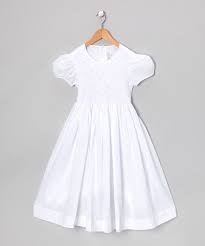 White Smocked Pearl Puff Sleeve Dress Girls Zulily Puff Sleeve Dresses Girls Dresses Dresses