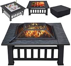 We did not find results for: Amazon Com Yaheetech Multifunctional Fire Pit Table 31 97in Square Metal Firepit Stove Backyard Patio Garden Fireplace For Camping Outdoor Heating Bonfire And Picnic Garden Outdoor