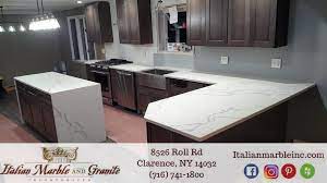 Statuary Classique Quartz By Msi Qstone Qstone Waterfallisland Quartz Wet Bar Basement Kitchen Cabinets Kitchen