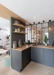 Cuisine Avec Verriere 6 Raisons D Installer Cette Cloison Cuisine Verriere Cuisine Appartement Et Idee Deco Cuisine