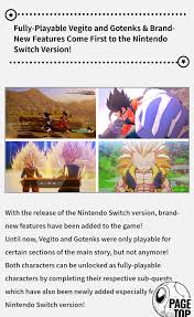 Maybe you would like to learn more about one of these? Slo ëŠë¦° Ú©Ù†Ø¯ On Twitter Bro Dragon Ball Z Kakarot On Nintendo Switch Will Let You Play As Vegito Amp Gotenks As Fully Playable Characters They Also Added A Difficulty Setting Https T Co Xn4kkonqcv