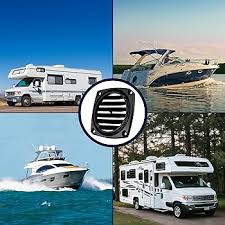 Amazon.com : Five Oceans 6-Slotted Louvered Flush Hose Ventilators, 3-Inch  Ventilation Area Diameter, Black ABS Plastic, 2 Pack