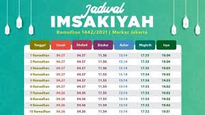 B/1069/m.sm.01.00/2019 tentang informasi penerimaan jadwal imsak dan buka puasa depok. Jadwal Imsakiyah Jakarta Hari Ini 23 April 2021 Suara Jakarta