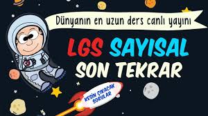 Lgs Sayisal Son Tekrar Dunyanin En Uzun Ders Canli Yayini Ders Programlari Yay Matematik