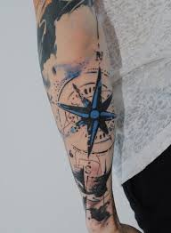 100 Awesome Compass Tattoo Designs Cuded Elbow Tattoos Tattoos Tattoo Designs