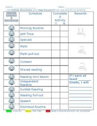 Special Education Behavior Charts Worksheets Teaching