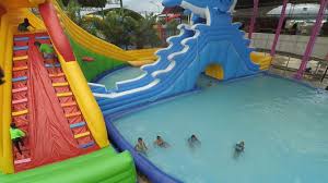 Bermain Air Istana Balon Kolam Renang Cover Tanah Air Versi Oklik Waterpark Waterslide Gofun Youtube