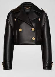 Versace Nappa Leather Black Jacket 4 395 Leather Jackets Women Versace Leather Jacket Leather Jacket Black