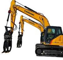 Excavator Backhoe Rotating Grapple for Logs Rock Stone Steel 3-25 Ton  Digger Log Grapple Hydraulic Wood Grabber