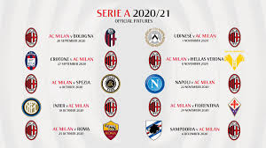 Tutte le giornate della prossima stagione. Ac Milan On Twitter Serie A 2020 21 The Full Fixture List Take A Look Il Calendario Completo Sempremilan