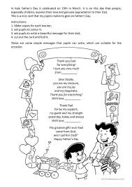 father s day card english esl worksheets for distance learning and physical classrooms