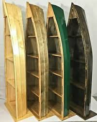 Tall solid wood boat shelf bookcase 36 or 30 inch tall boat shelf beach house furniture nautical home decor custom made furniture. Canoe Shelf Products For Sale Ebay