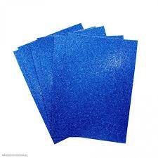 FOMIX ESCARCHADO ADHESIVO A4 AZUL - Imagen 1