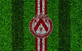 Download Wallpapers Kv Kortrijk 4k Belgian Football Club Football Pitch Logo White Red Lines Jupiler League Grass Texture Gent Kortrijk Belgian First Football Pitch Football Club Grass Textures