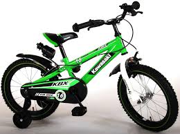 Kawasaki Kinderfahrrad Jungen 16 Zoll Grun 2 Handbremsen