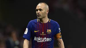 Image result for INiesta bids farewell to barca