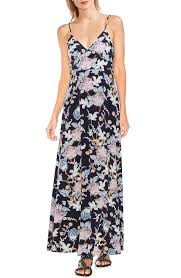 Vince Camuto Poetic Blooms Sleeveless Maxi Dress Regular Petite Dresses Fashion For Petite Women