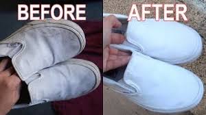 5 ways to remove grass stains out of your white shoes all you need is dish soap, white vinegar, water, and baking soda to perform this method of cleaning. How To Clean White Vans Canvas Leather And Suede Oh So Spotless