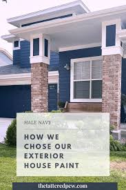 Exterior house color schemes can show off detail, minimize poor appearances and increase curb appeal. Hale Navy How We Chose Our Exterior Paint Color
