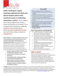 Responsible for budgeting and community outreach. Glisi Program Director Job Posting By Glisi Issuu