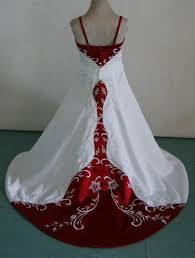 Red And White Baby Wedding Dresses White Flower Girl Dresses Baby In Wedding Dress Red Flower Girl Dresses