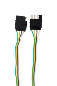 Looking at trailer wiring harness diagrams, i see that a seven pin harness has a pin, usually wired black, that is described as 12v battery. Abn Trailer Wiring Harness Extension 4 Pin Trailer Wiring Connector Ebay