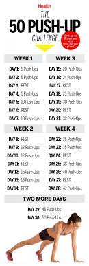 This 50 Push Up Challenge Will Transform Your Body In 30 Days Health Com