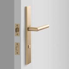 Rome Tall Door Set With Otto Lever Satin Brass Brass Door Handles Door Sets Interior Door Colors