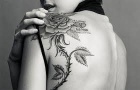 You can have a rose tattoo in many designs and color combinations, you can have them with thorns, or in. Amaizng Back Shoulder Rose Tattoos For Women Tattoos For Women Rose Tattoos For Women Vine Tattoos Rose Vine Tattoos