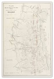 Ballarat Plan Showing Lines Of Quartz Reefs Alluvial Workings And Leads White Horse Range Ballarat Antique Print Map Room Map Print Antique Prints White Horse