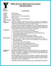 camp counselor on resume description