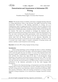 Comedy, drama china, full episode, romance, romantic comedy. Pdf Demotivation And Amotivation In Indonesian Efl Writing